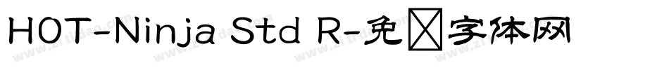 HOT-Ninja Std R字体转换
